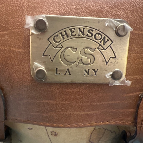 Chenson Leather Map Backpack - Picture 2 of 4
